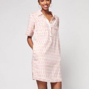 Faherty - Rae Linen Shirt Dress (Pink Taj Floral)